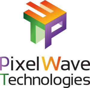 LOGO PIXEL WAVE TECHNOLOGIES COLOR